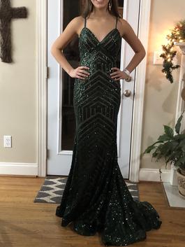 Jovani Green Size 2 Prom Straight Dress on Queenly