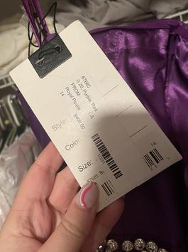 Mac Duggal Purple Size 14 Floor Length $300 Ball gown on Queenly