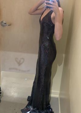 Windsor Black Size 0 Floor Length Sequin Straight Dress on Queenly