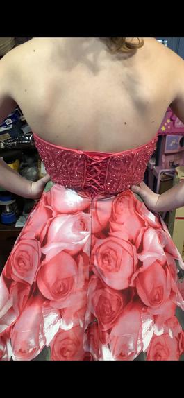 Sherri Hill Pink Size 0 High Neck Floral Floor Length Jewelled Ball gown on Queenly