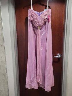 Style 9012K Cassandra Stone by Mac Duggal  Purple Size 20 Strapless 9012k Black Tie Jewelled Straight Dress on Queenly