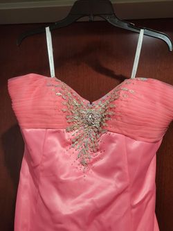 Style 2800 Studio 17 Prom  Pink Size 20 Embroidery Floor Length A-line Dress on Queenly