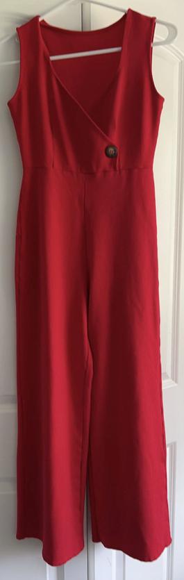 Red Size 4 Jumpsuit Dress on Queenly