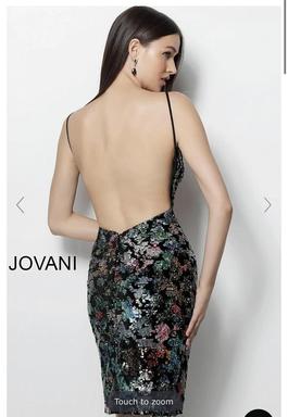 Jovani Multicolor Size 18 Midi Cocktail Dress on Queenly