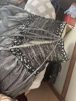 Silver Size 16 Ball gown on Queenly