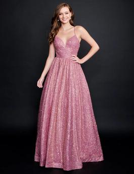 Style 1531 Nina Canacci Pink Size 4 Pageant Ball gown on Queenly