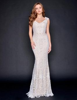 Style 3171 Nina Canacci White Size 20 Tall Height Floor Length Pageant Straight Dress on Queenly