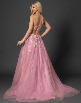Style 5200 Nina Canacci Pink Size 12 Pageant Ball gown on Queenly