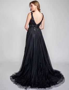 Style 6557 Nina Canacci Black Tie Size 8 Pageant A-line Dress on Queenly