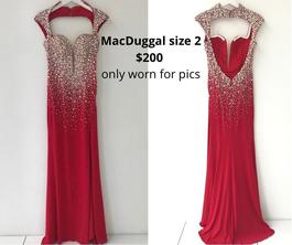 Mac Duggal Red Size 2 Prom $300 A-line Dress on Queenly