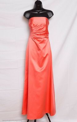 Style Never Altered Cache Orange Size 4 $300 Coral A-line Dress on Queenly