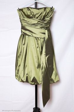 Style Never Altered David's Bridal Green Size 8 Strapless Prom Pageant Cocktail Dress on Queenly