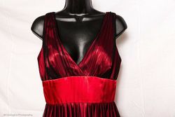 Style Never Altered David's Bridal Red Size 6 $300 Jewelled Sequined Silk A-line Dress on Queenly