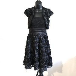 Style Never Altered White House Black Market Black Size 00 Strapless Military A-line Dress on Queenly