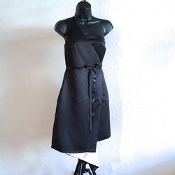 Style Never Altered Halston Heritage Black Size 6 One Shoulder 50 Off Cocktail Dress on Queenly