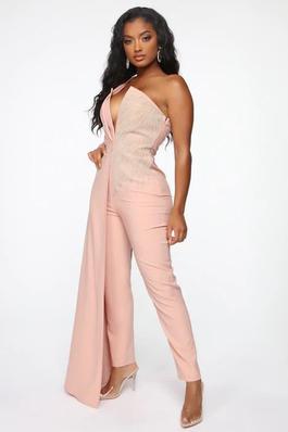 Fashion Nova Multicolor Size 2 Jersey Jumpsuit Dress on Queenly