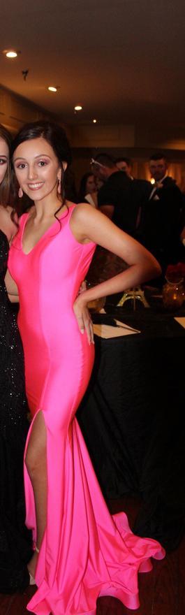 Jessica Angel Hot Pink Size 00 50 Off Side slit Dress on Queenly