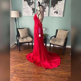 Jovani Red Size 10 Floor Length Prom Mermaid Dress on Queenly