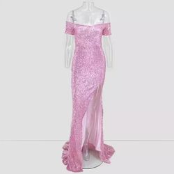 Style -1 Pink Size 2 Side slit Dress on Queenly