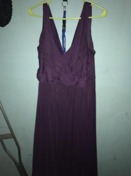 David's Bridal Purple Size 18 Prom $300 Straight Dress on Queenly
