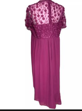Chi Chi London Maternity Purple Size 16 Plus Size Straight Dress on Queenly