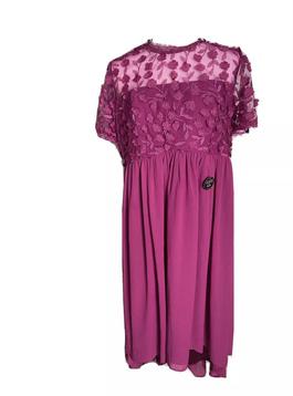 Chi Chi London Maternity Purple Size 16 Plus Size Straight Dress on Queenly