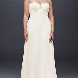 David's Bridal White Size 14 Sweetheart Davids Bridal A-line Dress on Queenly