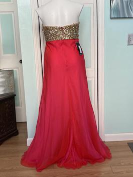 La Femme Pink Size 18 Beaded Top Prom A-line Dress on Queenly