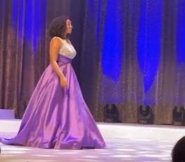 Custom Sherri Hill Purple Size 10 Floor Length Beaded Top Pageant Train Dress on Queenly