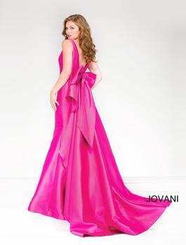 Jovani Hot Pink Size 4 Prom Overskirt Train Dress on Queenly