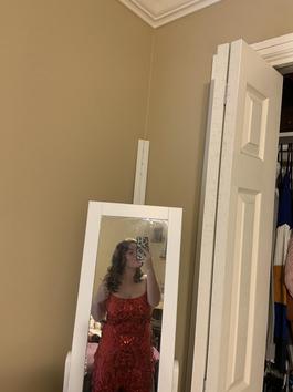 Red Size 14 Cocktail Dress on Queenly