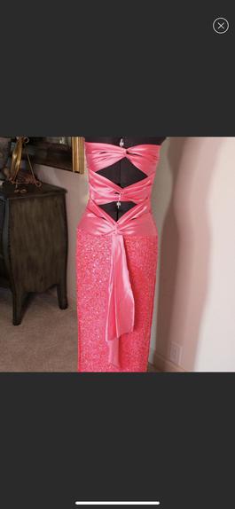 Scala Pink Size 4 Black Tie Straight Dress on Queenly