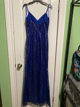 Blue Size 8 Mermaid Dress on Queenly