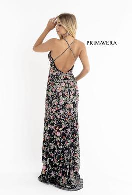 Style 3073 Primavera Multicolor Size 0 Euphoria Floral Side slit Dress on Queenly