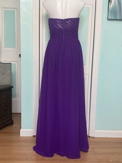 Alfred Angelo Purple Size 10 Military Tulle A-line Dress on Queenly