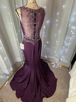 Val Stefani Purple Size 8 Floor Length Two Piece Mermaid Dress on Queenly