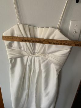 Style 751 WTOO by Watters & Watters White Size 14 Bridal Shower 50 Off Plus Size Spaghetti Strap Summer Cocktail Dress on Queenly