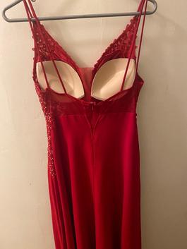 Blonde by Stacy sklar Red Size 4 Black Tie A-line Dress on Queenly