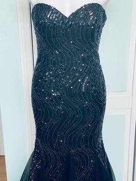 Blush Prom Black Size 12 Spaghetti Strap Prom Mermaid Dress on Queenly