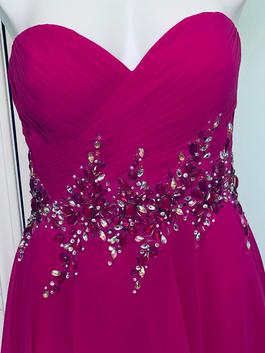 Le Gala Hot Pink Size 12 Spaghetti Strap A-line Dress on Queenly