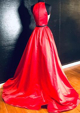 Sherri Hill Red Size 6 Floor Length A-line Dress on Queenly