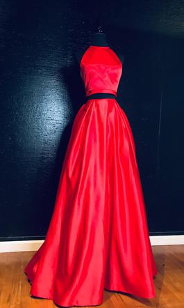 Sherri Hill Red Size 6 Floor Length A-line Dress on Queenly