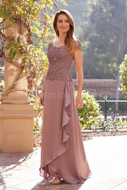 Style #k208056 Jasz Couture Purple Size 16 Floor Length A Line Plus Size A-line Dress on Queenly