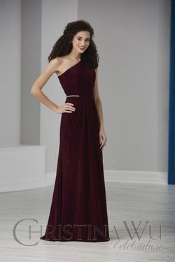 Style 22845 Christina Wu Red Size 10 Black Tie A Line A-line Dress on Queenly