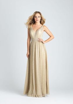 Style 1516 Allure Gold Size 14 1516 A-line Dress on Queenly