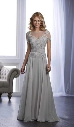 Style 17849 Christina Wu Silver Size 24 Belt A-line Dress on Queenly