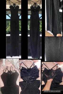 Windsor Black Size 4 Side Slit Sorority Formal Straight Dress on Queenly