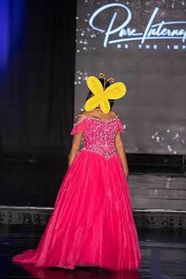 Style MQ117 Mary's  Hot Pink Size 10 Beaded Top Magenta Tall Height Ball gown on Queenly