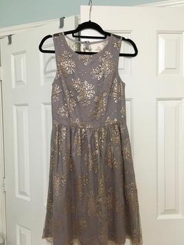 Calvin Klein Gold Size 6 A-line Dress on Queenly