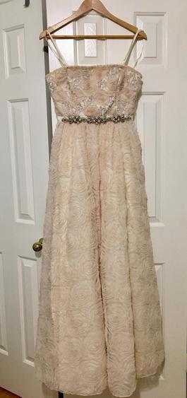 Adrianna Papell Nude Size 6 50 Off Military A-line Dress on Queenly